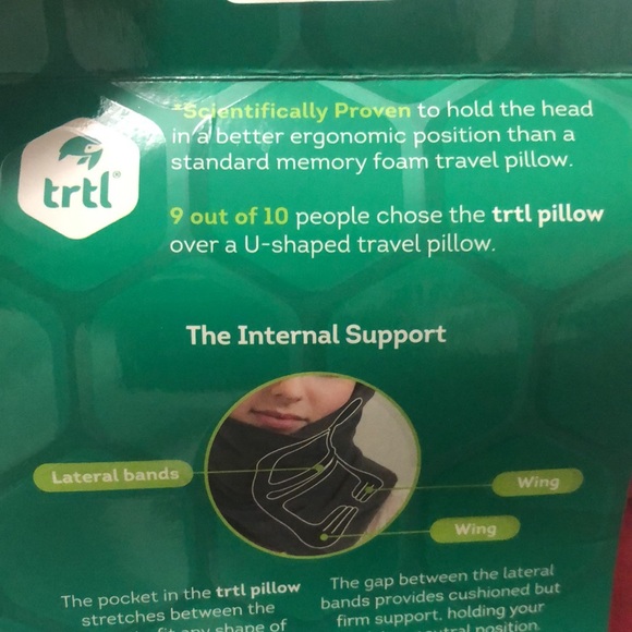 TRTL Travel Pillow Unisex NEW in package charcoal - Picture 6 of 11